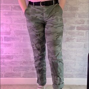 GAP camo cargo pants.